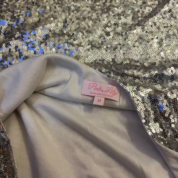 SOLD - Pink Lily Sequin NYE Dress - Picture 4 of 4